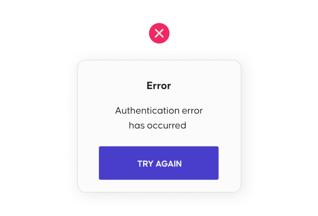 Screen with unclear login directions