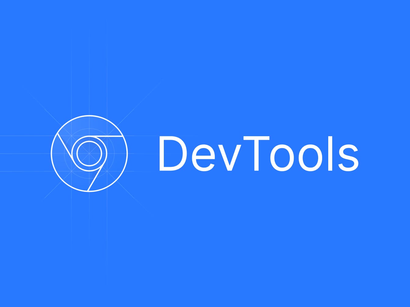 Google DevTools logo on a blue background