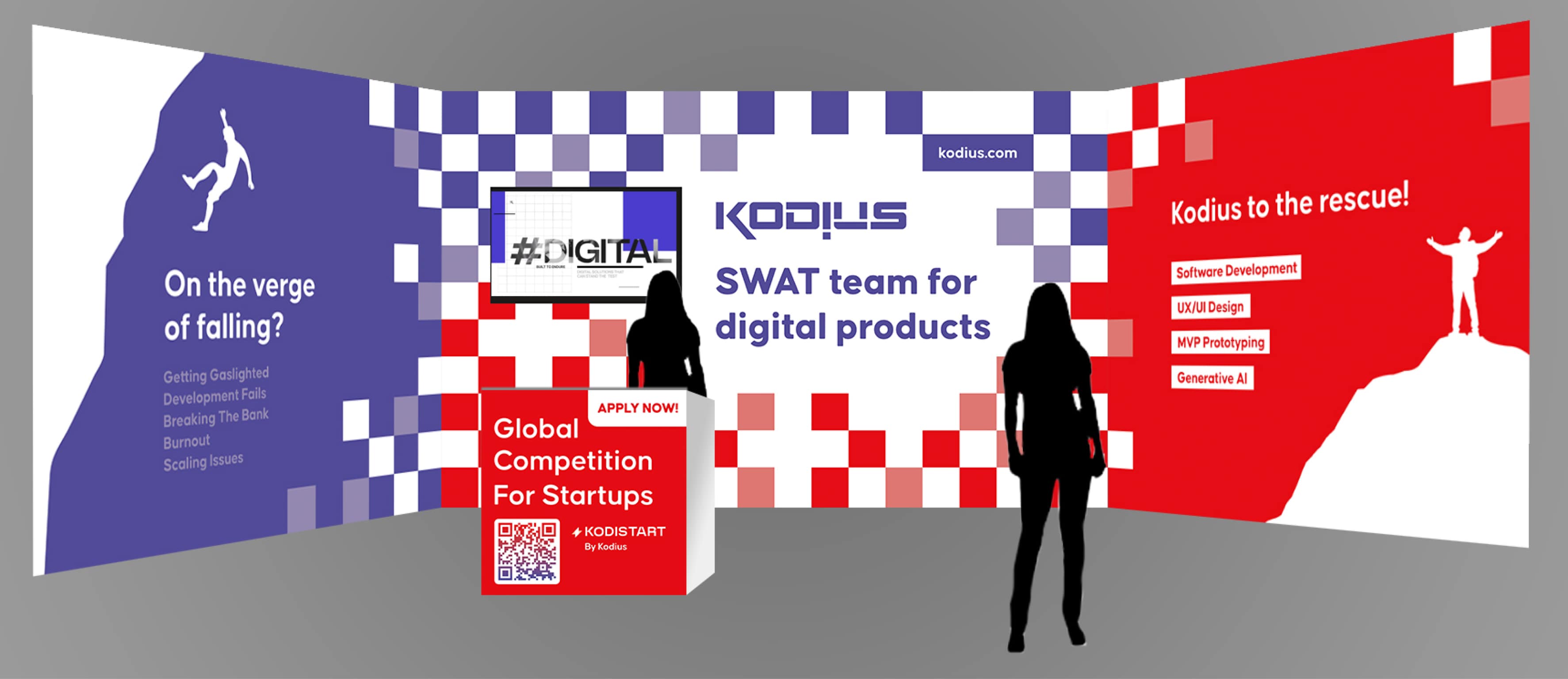 3D Preview of the Kodius Booth for the EU Startup Summit in Malta