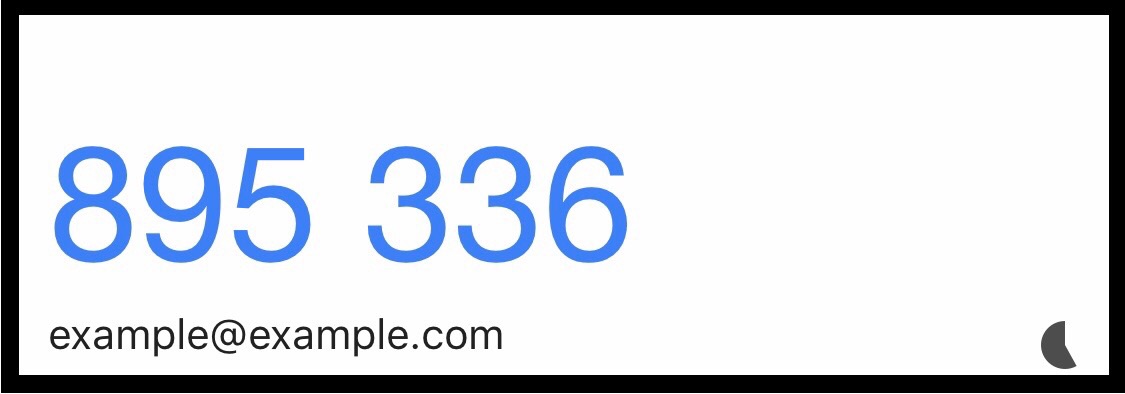 6 digit code