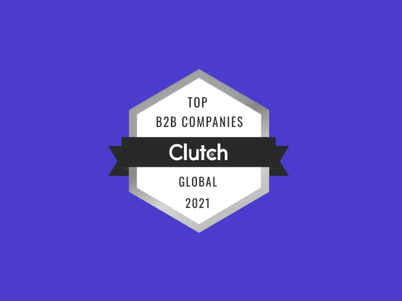 Clutch badge for top B2B companies global 2021